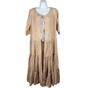 EARTHBOUND TRADING COMPANY TIERED RUFFLED DUSTER